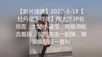 【新片速遞】2022-3-18【牡丹花下寻花】两大汉3P名场面，大奶小骚货，两根JB轮流着舔，前后夹击一起操，骑乘搞舒服一直叫