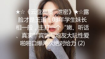 ★☆《云盘高质✅泄密》★☆露脸才是王道！03年学生妹长相一般，主打一个“嫩、听话、真实”宾馆与炮友大玩性爱啪啪口爆两次绝对给力 (2)