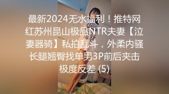 最新2024无水福利！推特网红苏州昆山极品NTR夫妻【泣妻器骑】私拍乱斗，外柔内骚长腿翘臀找单男3P前后夹击极度反差 (5)